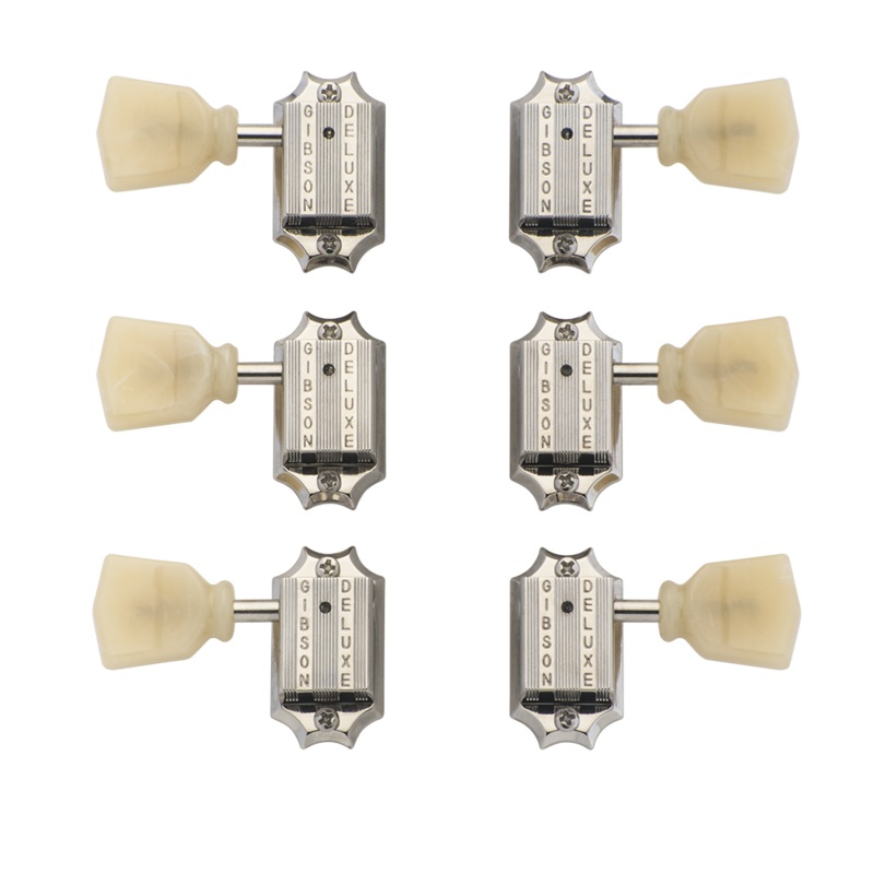 gibson-deluxe-yellow-key-tuner-set-vintage-nickel-pmmh-050 Gibson Deluxe Yellow Key Tuner Set Vintage Nickel PMMH-050