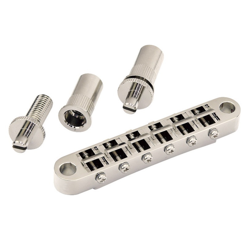 gotoh-tunematic-bridge-with-large-holes-nickel Gotoh Tunematic Bridge with Large Holes Nickel