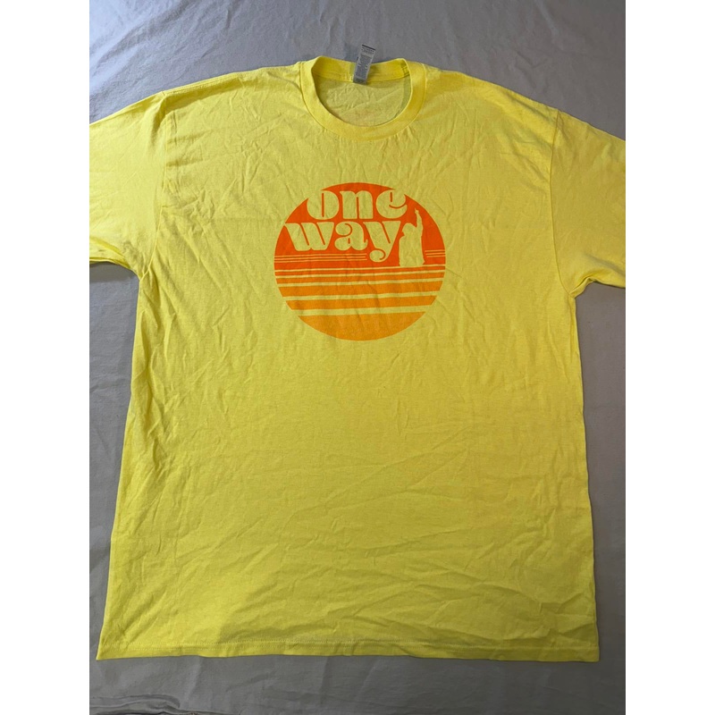 jesus-t-shirt-surf-one-way-up-jesus-revolution-tee-xl-yellow Jesus T-shirt Surf One Way Up Jesus Revolution Tee XL Yellow