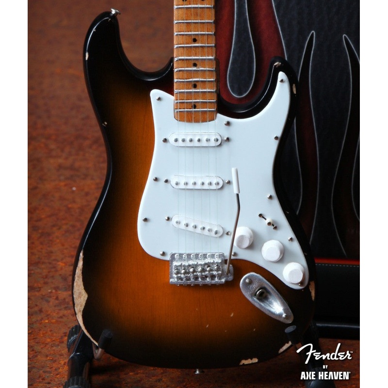 sunburst-road-worn-fender-strat-miniature-guitar-replica-officially-licensed Sunburst Road Worn Fender Strat Miniature Guitar Replica - Officially Licensed