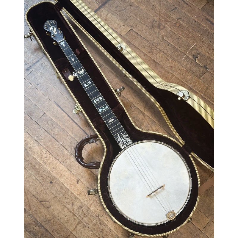 a-c-fairbanks-custom-open-back-banjo-and-case-1890s A. C. Fairbanks Custom Open Back Banjo and Case (1890s)