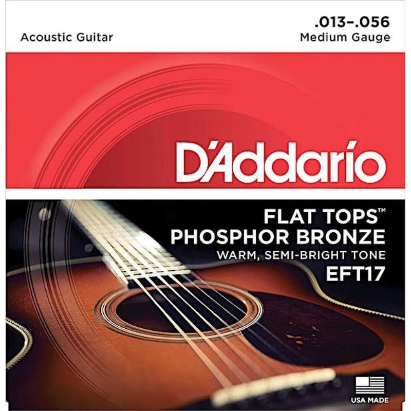 d-addario-eft17-medium-phosphor-bronze-flat-tops-acoustic-guitar-strings-013-056 D'Addario EFT17 Medium Phosphor Bronze Flat Tops Acoustic Guitar Strings .013 -.056