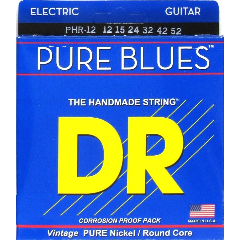 dr-strings-phr-12-pure-blues-nickel-electric-guitar-strings-012-052 DR Strings PHR-12 Pure Blues Nickel Electric Guitar Strings .012 -.052