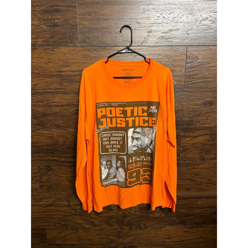 poetic-justice-movie-x-2pac-long-sleeve-tee-tupac-l-orange Poetic Justice Movie x 2pac Long Sleeve Tee Tupac - L Orange
