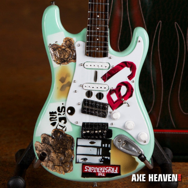 signature-bj-blue-miniature-guitar-replica-collectible Signature BJ Blue Miniature Guitar Replica Collectible