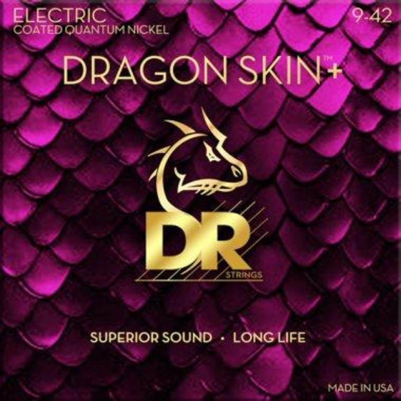 dr-deq-9-dragon-skin-coated-electric-guitar-strings-light-9-42 DR DEQ-9 Dragon Skin+ Coated Electric Guitar Strings, Light 9-42