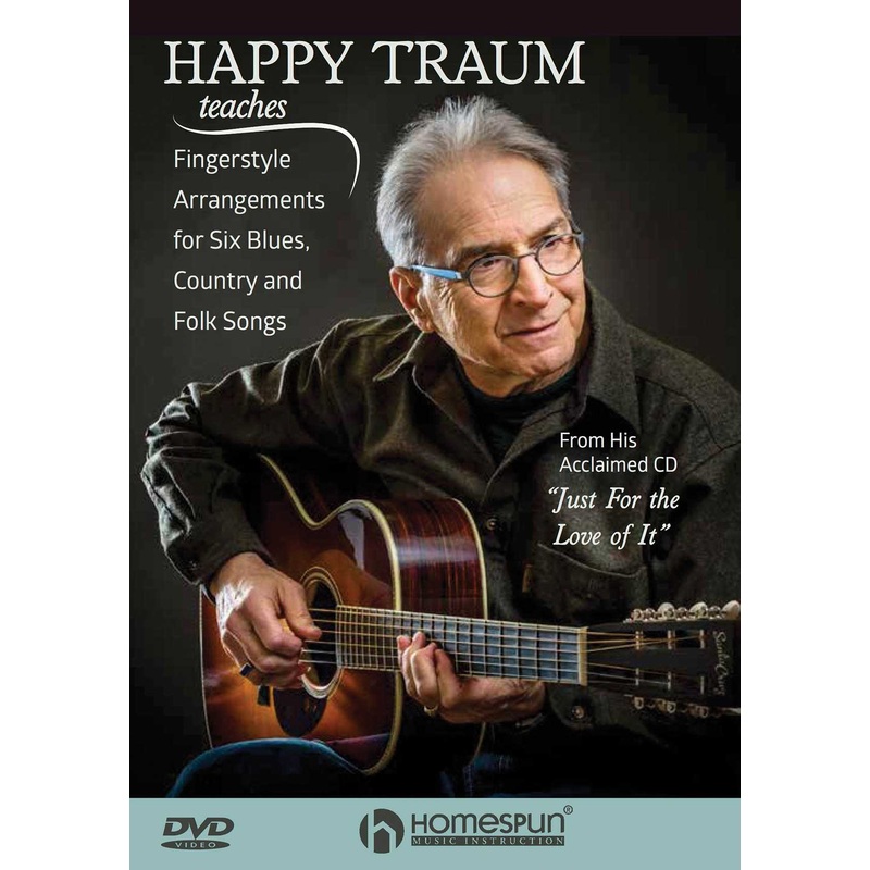 dvd-happy-traum-teaches-fingerstyle-arrangements-for-six-blues-country-and-folk-songs DVD - Happy Traum Teaches Fingerstyle Arrangements for Six Blues, Country and Folk Songs
