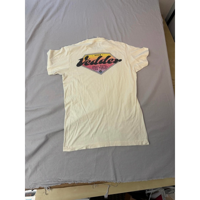 eddie-vedder-tour-tee-2022-vedder-surfboard-style-t-shirt-s-cream Eddie Vedder Tour Tee 2022 Vedder Surfboard Style T-shirt -S Cream