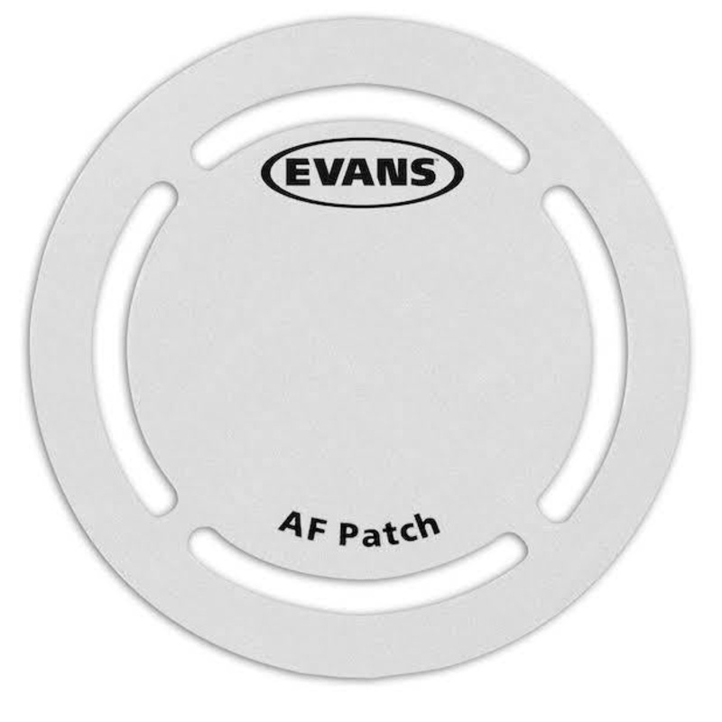 evans-eqpaf1-white-af-kevlar-single-pedal-bass-drum-head-patch-2-pack Evans EQPAF1 White AF Kevlar Single Pedal Bass Drum Head Patch - 2 Pack