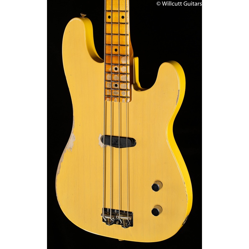 fender-custom-shop-dusty-hill-signature-precision-bass-heavy-relic-nocaster-blonde-bass-guitar Fender Custom Shop Dusty Hill Signature Precision Bass Heavy Relic NoCaster Blonde Bass Guitar