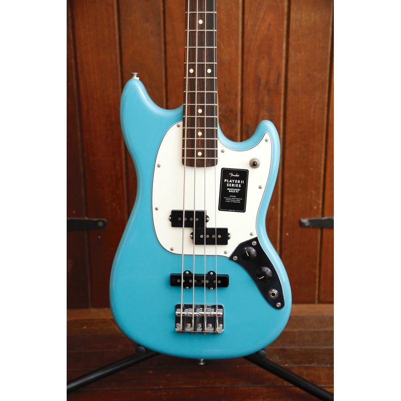 fender-player-ii-mustang-bass-aquatone-blue Fender Player II Mustang Bass Aquatone Blue