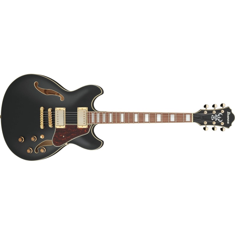 ibanez-as-artcore-6-string-electric-guitar-black-flat-as73gbkf Ibanez AS Artcore 6 String Electric Guitar - Black Flat AS73GBKF
