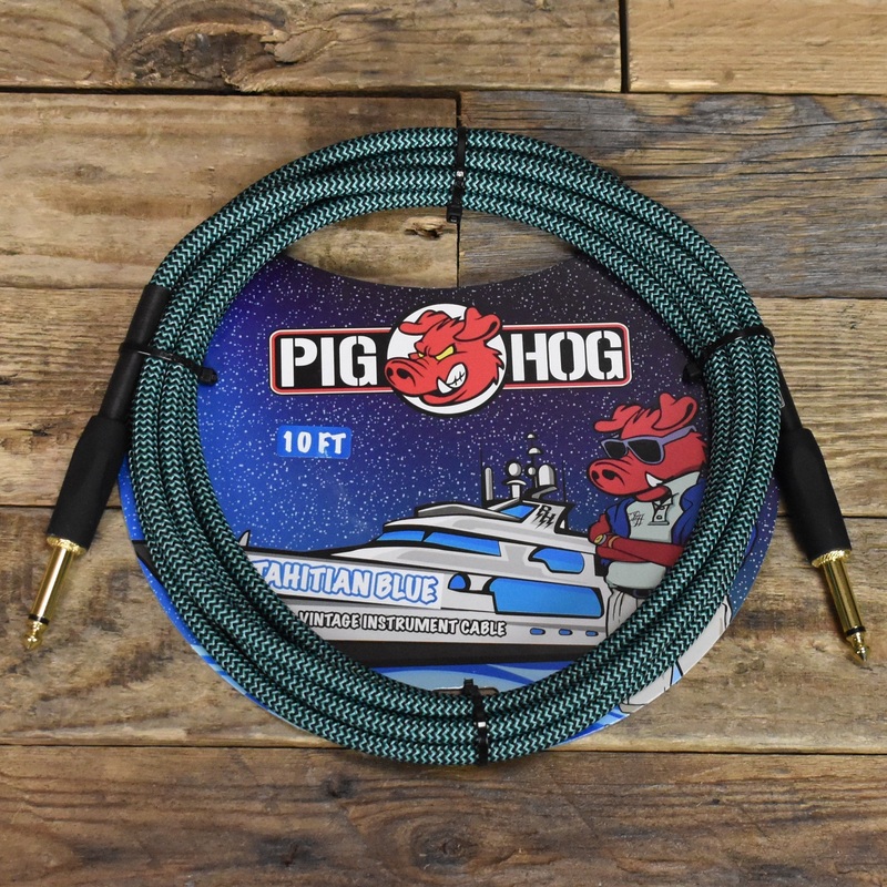 pig-hog-straight-to-straight-instrument-cable-10ft-tahitian-blue Pig Hog Straight to Straight Instrument Cable - 10ft - Tahitian Blue