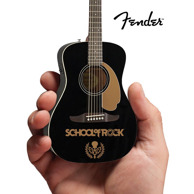 school-of-rock-fender-california-malibu-player-acoustic-electric-jetty-black-mini-guitar School of Rock Fender California Malibu Player Acoustic-Electric Jetty Black Mini Guitar