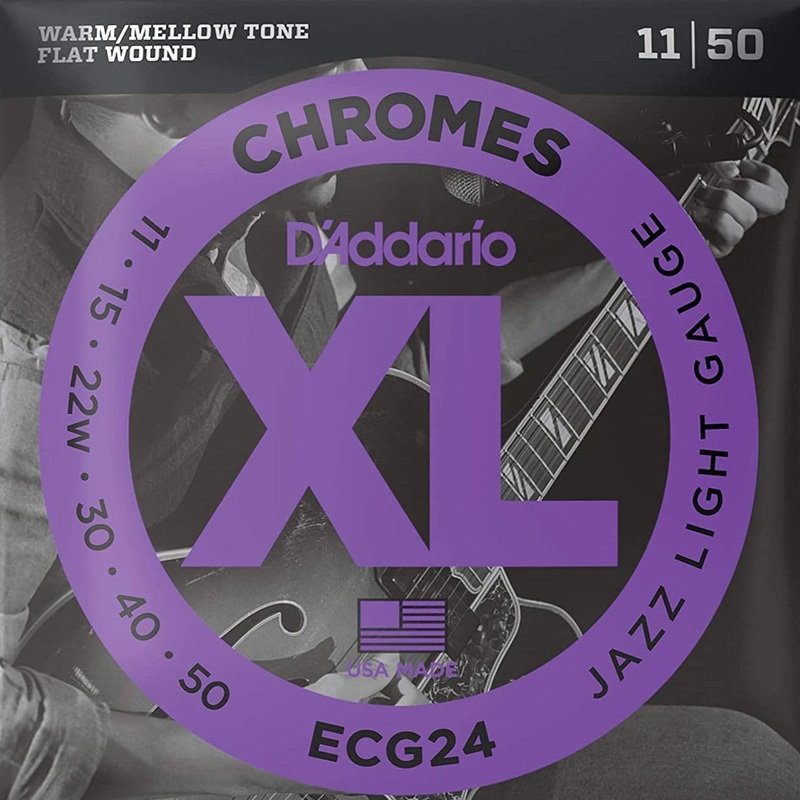 d-addario-ecg24-xl-chromes-flatwound-electric-guitar-strings-jazz-light-11-50 D'Addario ECG24 XL Chromes Flatwound Electric Guitar Strings Jazz Light 11-50