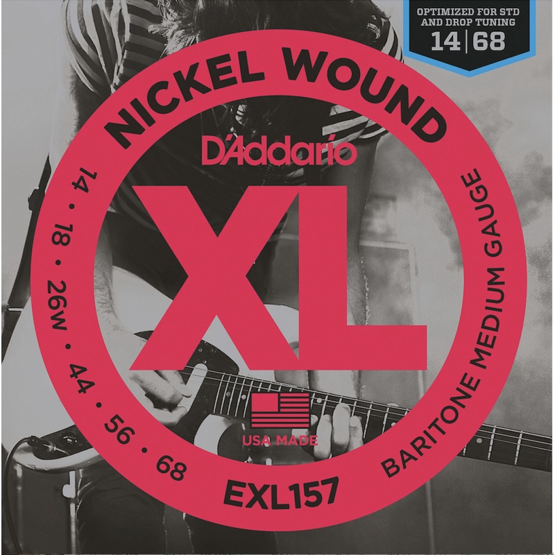 d-addario-exl157-medium-nickel-wound-electric-baritone-guitar-strings-014-068 D'Addario EXL157 Medium Nickel Wound Electric Baritone Guitar Strings .014 -.068