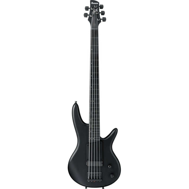 ibanez-gary-willis-signature-gwb35-black-flat-fretless-5-string-bass-guitar Ibanez Gary Willis Signature GWB35 Black Flat Fretless 5-string Bass Guitar