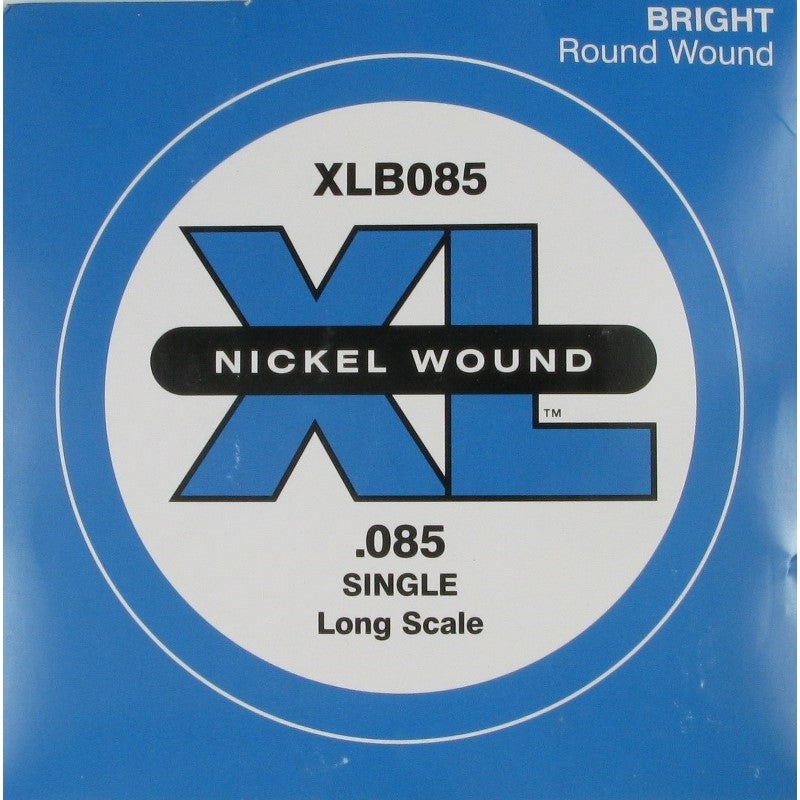 d-addario-xlb085-nickel-round-wound-long-scale-electric-bass-guitar-single-string-085 D'Addario XLB085 Nickel Round Wound Long Scale Electric Bass Guitar Single String .085