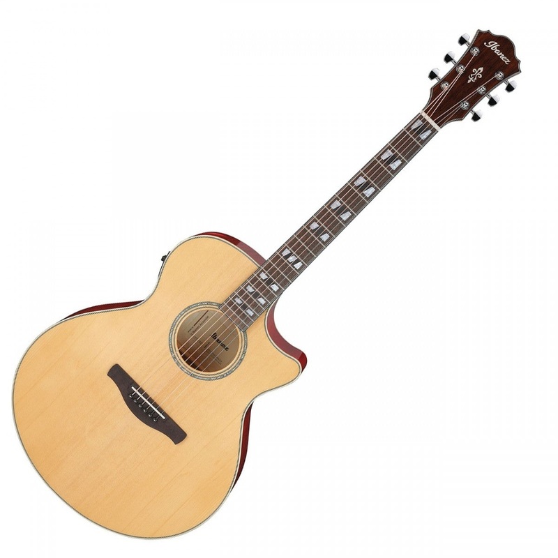ibanez-ae170-natural-top-transparent-red-back-and-sides Ibanez AE170, Natural Top Transparent Red Back and Sides