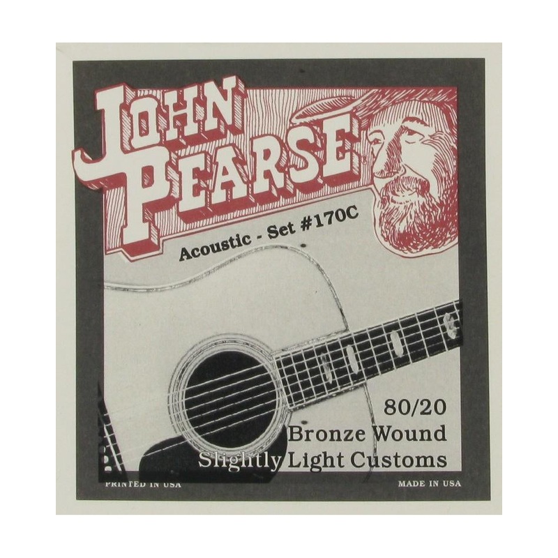 john-pearse-170c-80-20-bronze-wound-slight-light-custom-gauge-acoustic-guitar-strings John Pearse 170C 80/20 Bronze Wound Slight Light Custom Gauge Acoustic Guitar Strings