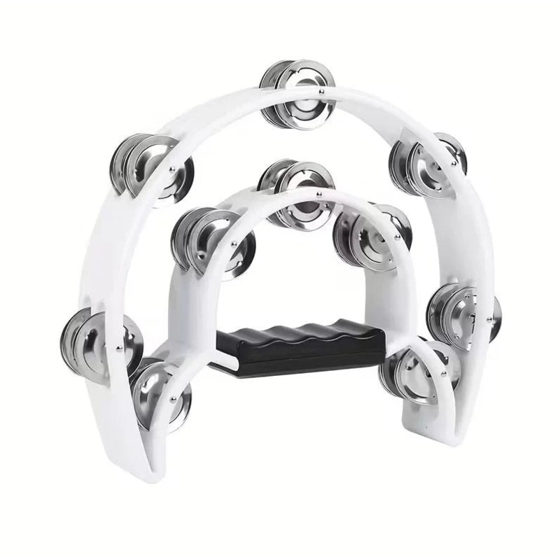 mano-percussion-half-moon-tambourine-white Mano Percussion Half Moon Tambourine White