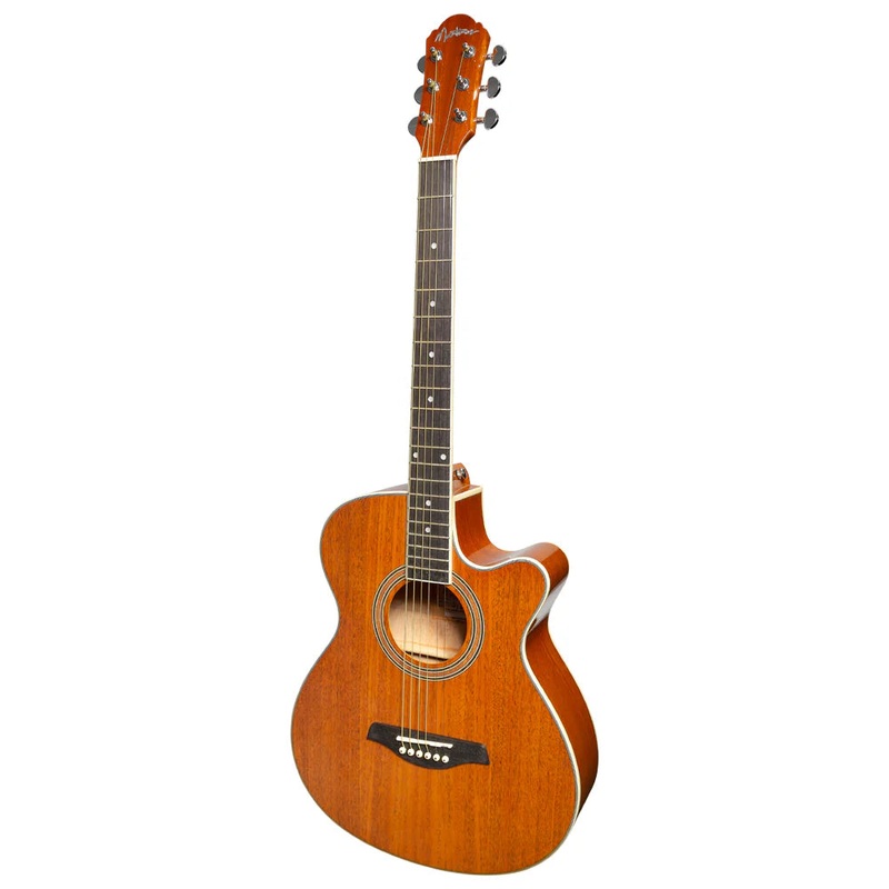 martinez-superfolk-acoustic-electric-guitar-w-cutaway-tuner-gloss-mahogany Martinez Superfolk Acoustic Electric Guitar w/ Cutaway + Tuner - Gloss Mahogany