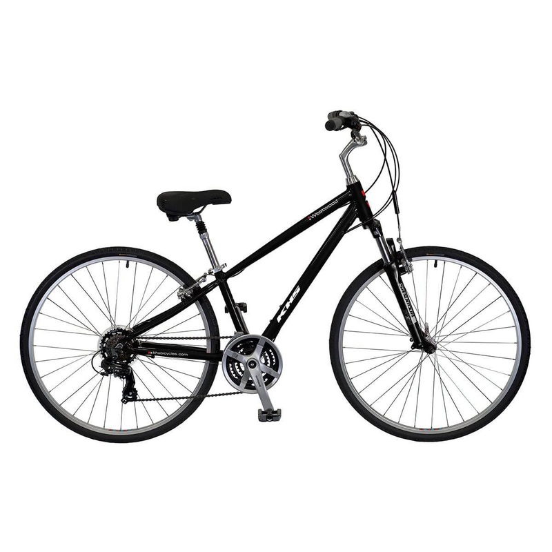 2025-khs-westwood-men-s-7-speed-comfort-hybrid-bike-black 2025 KHS WESTWOOD Men's 7 Speed Comfort Hybrid Bike Black