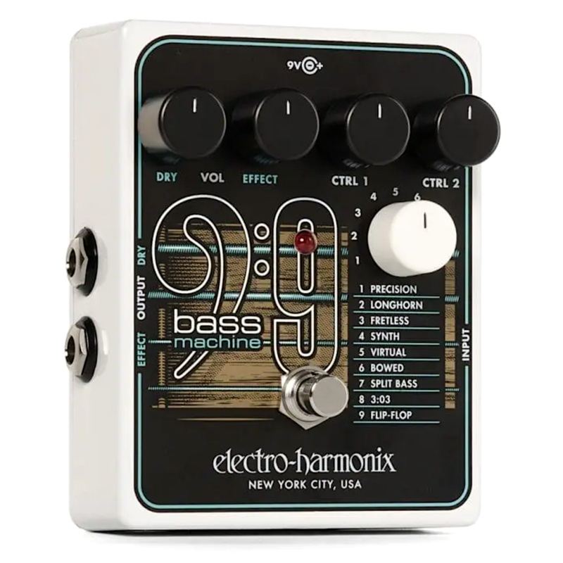 electro-harmonix-bass9-bass-machine-synth-effects-pedal Electro-Harmonix BASS9 Bass Machine Synth Effects Pedal