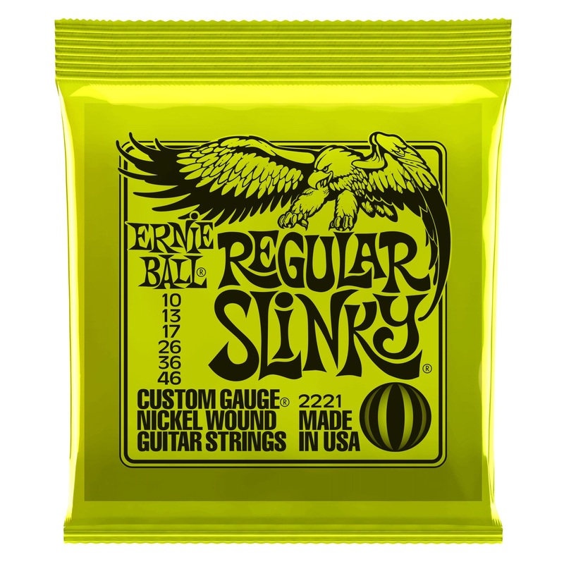 ernie-ball-2221-regular-slinky-nickel-wound-set-010-046 Ernie Ball 2221 Regular Slinky Nickel Wound Set, .010 - .046