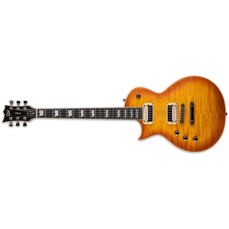 esp-ltd-fluence-left-handed-electric-guitar-honey-burst-satin-lec1000tfmhbsflh ESP LTD Fluence Left-handed Electric Guitar, Honey Burst Satin LEC1000TFMHBSFLH