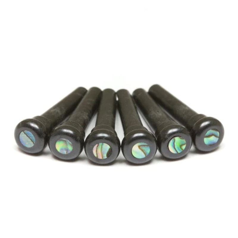 graph-tech-pp-2000-00-tusq-presentation-bridge-pins-black-with-paua-dot Graph Tech PP-2000-00 Tusq Presentation Bridge Pins Black with Paua Dot