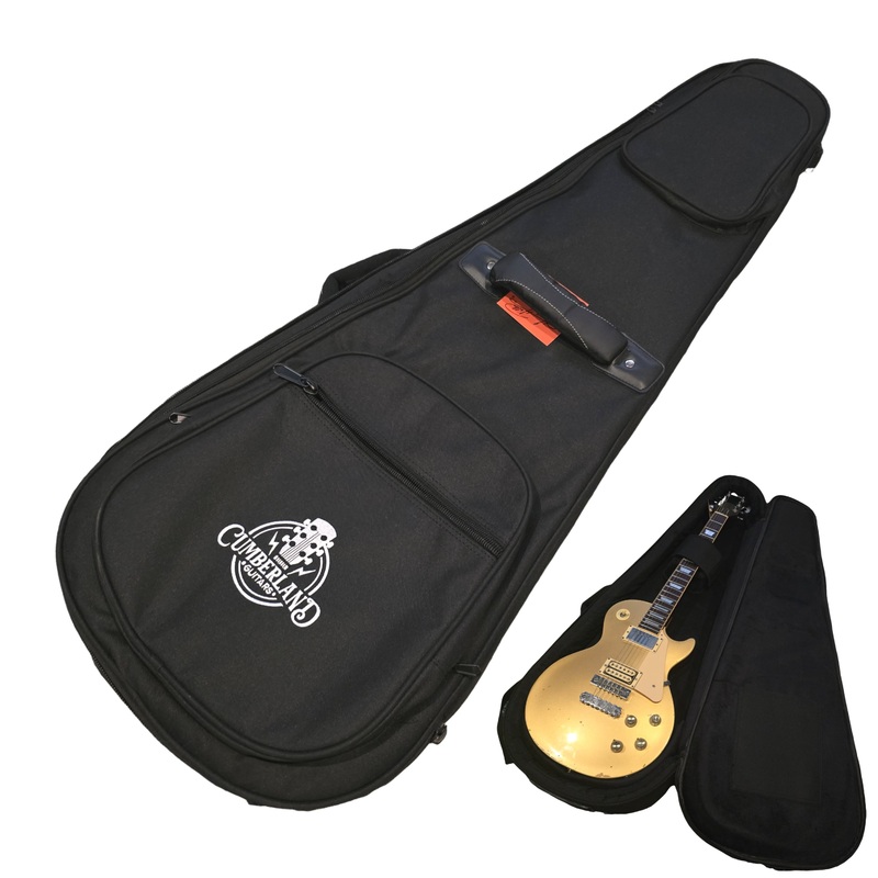 cumberland-guitars-embroidered-deluxe-teardrop-electric-guitar-case-black-black Cumberland Guitars - Embroidered Deluxe Teardrop Electric Guitar Case - Black / Black