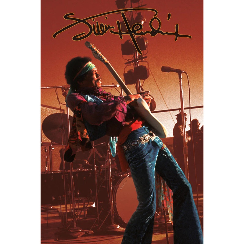 jimi-hendrix-on-stage-poster Jimi Hendrix On Stage - Poster