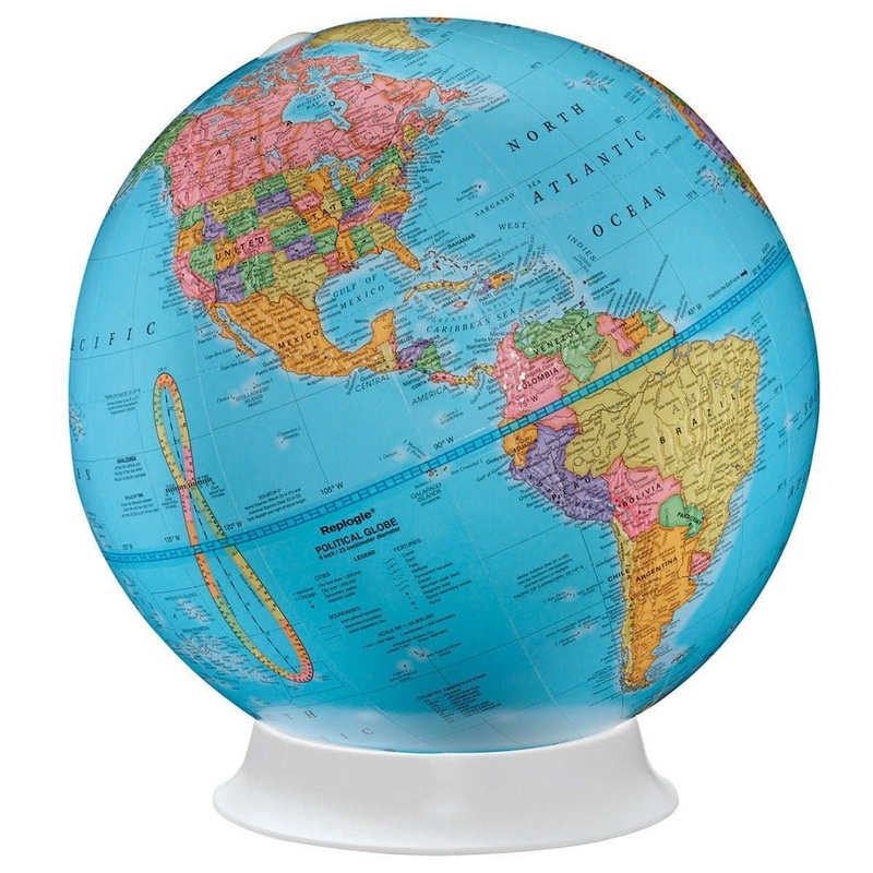 replogle-9-apollo-blue-ocean-desktop-globe Replogle 9" APOLLO Blue Ocean Desktop Globe
