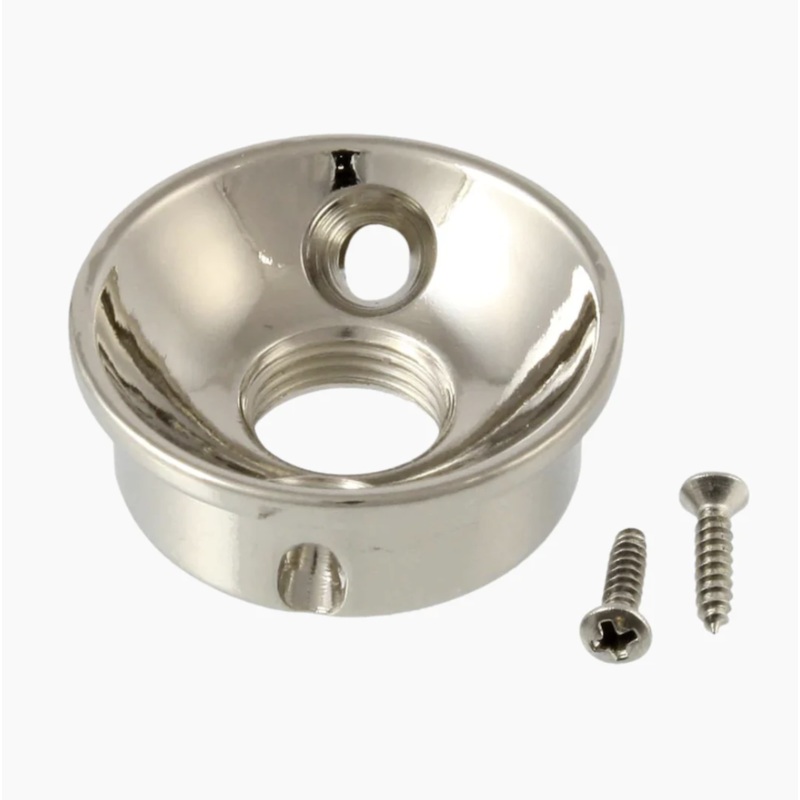 allparts-nickel-retrofit-telecaster-style-input-jack-socket Allparts Nickel Retrofit Telecaster-Style Input Jack Socket