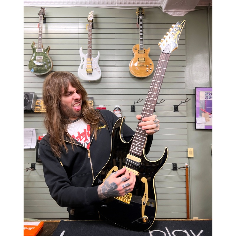 ibanez-paul-gilbert-signature-pgm50-electric-guitar-black Ibanez Paul Gilbert Signature PGM50 Electric Guitar, Black
