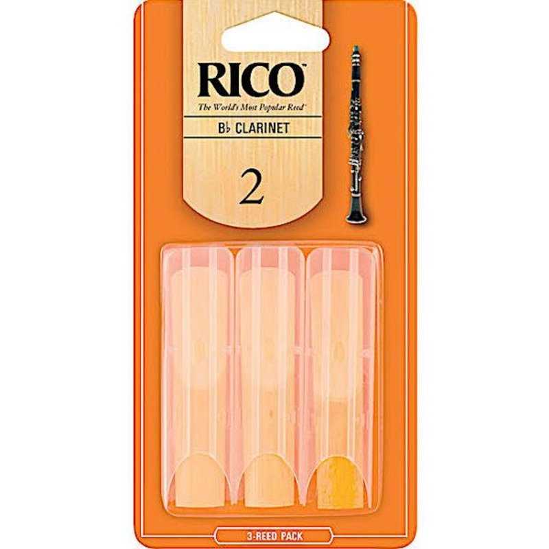 rico-rca0325-bb-2-0-clarinet-reeds-3-pack RICO RCA0325 Bb #2.0 Clarinet Reeds - 3-Pack