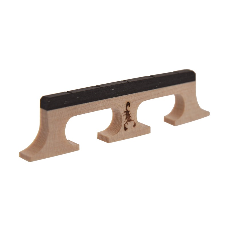 scorpion-old-time-banjo-bridge-656-21-32-tall-standard-spacing Scorpion Old-Time Banjo Bridge, .656" (21/32") Tall, Standard Spacing