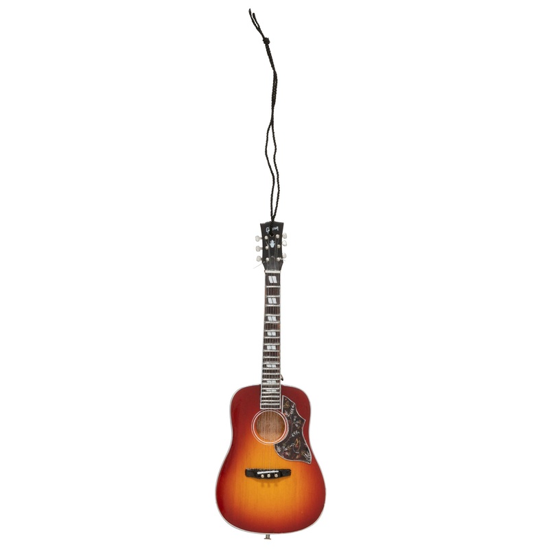 6-gibson-hummingbird-vintage-cherry-sunburst-ornament 6" Gibson Hummingbird Vintage Cherry Sunburst Ornament