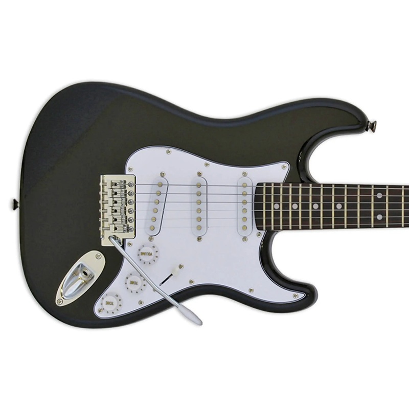 aria-stg-mini-pro-ii-electric-guitar-black Aria STG-MINI Pro II Electric Guitar - Black