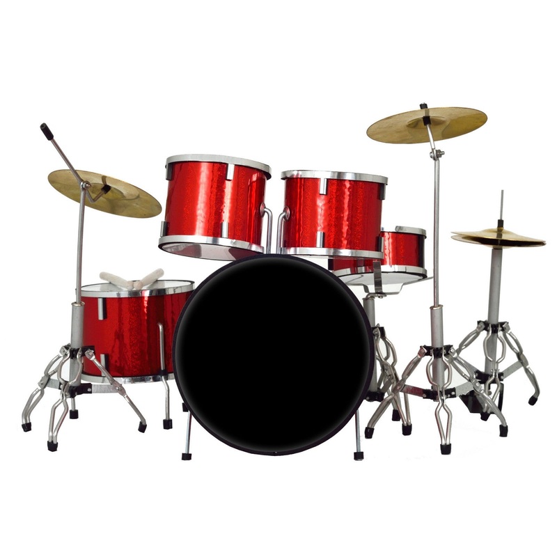 classic-5-piece-red-sparkle-drum-set-mini-replica-collectible Classic 5-Piece Red Sparkle Drum Set Mini Replica Collectible