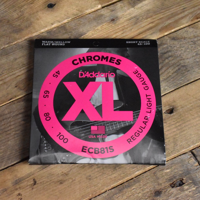 d-addario-ecb81s-chromes-flat-wound-short-scale-electric-bass-strings-regular-light-45-100 D'Addario ECB81S Chromes Flat Wound Short Scale Electric Bass Strings Regular Light 45-100