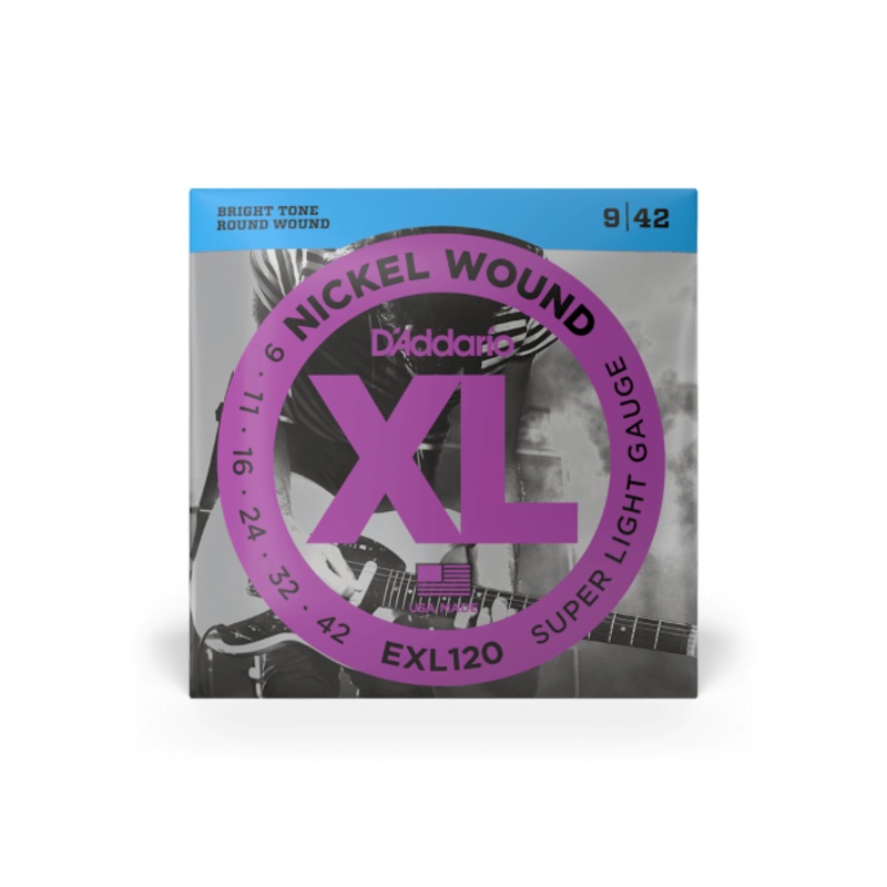d-addario-exl120-09-42-super-light-nickel-electric-guitar-strings D'Addario EXL120 09-42 Super Light, Nickel Electric Guitar Strings