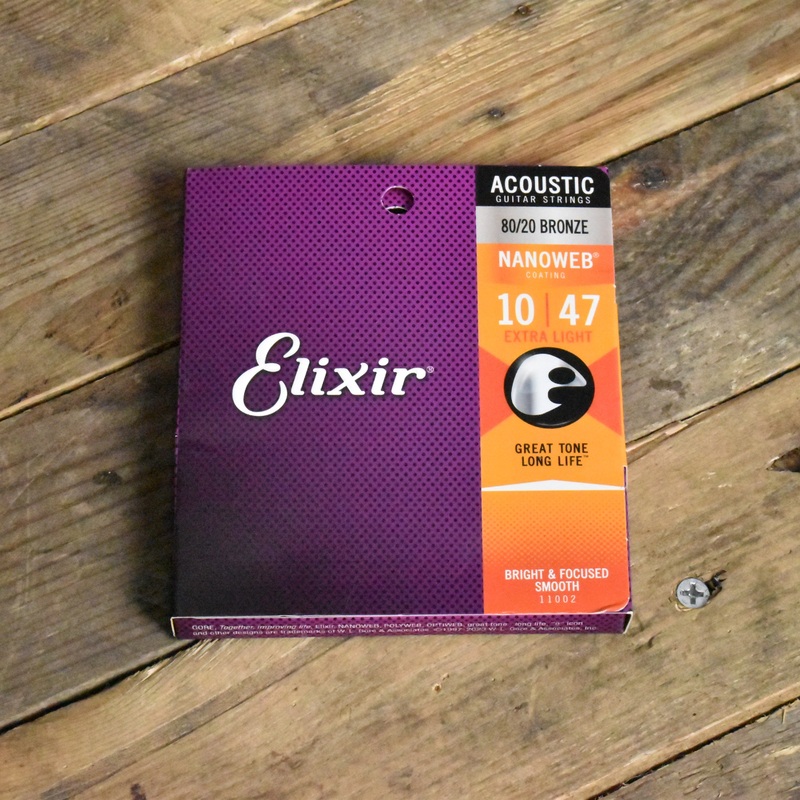 elixir-nanoweb-coated-80-20-bronze-acoustic-guitar-strings-11002-extra-light-10-47 Elixir Nanoweb Coated 80/20 Bronze Acoustic Guitar Strings 11002 Extra Light 10-47