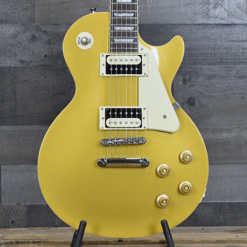 pre-owned-epiphone-les-paul-traditional-pro-gold-with-hardshell-case Pre-Owned Epiphone Les Paul Traditional Pro - Gold with Hardshell Case