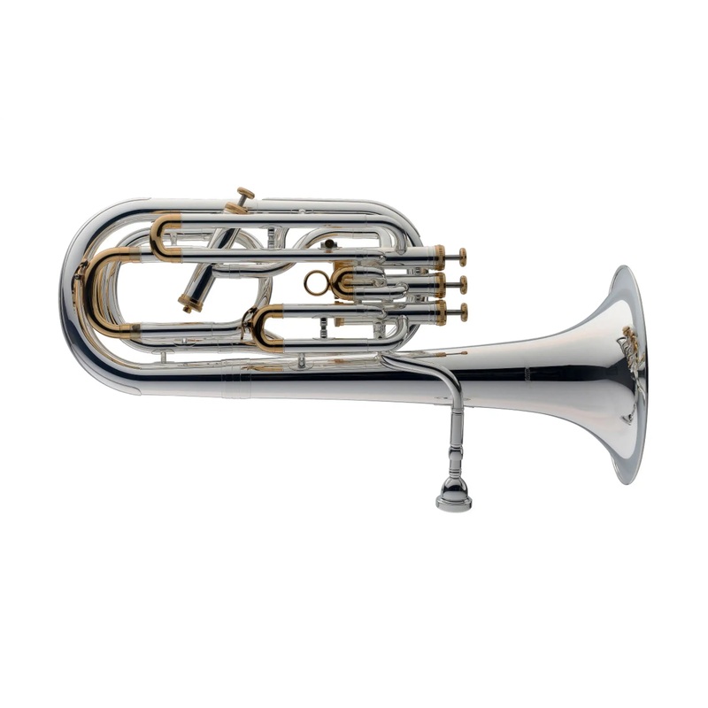 stagg-professional-bb-baritone-horn-4-monel-pistons-3-1-gold-trim-kit Stagg Professional Bb Baritone Horn, 4 Monel Pistons (3+1), Gold Trim Kit