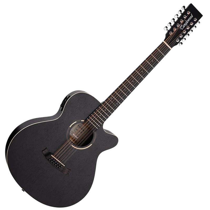 tanglewood-blackbird-super-folk-12-string-electro-acoustic-guitar-smokestack-black-satin Tanglewood Blackbird Super Folk 12 String Electro Acoustic Guitar - Smokestack Black Satin
