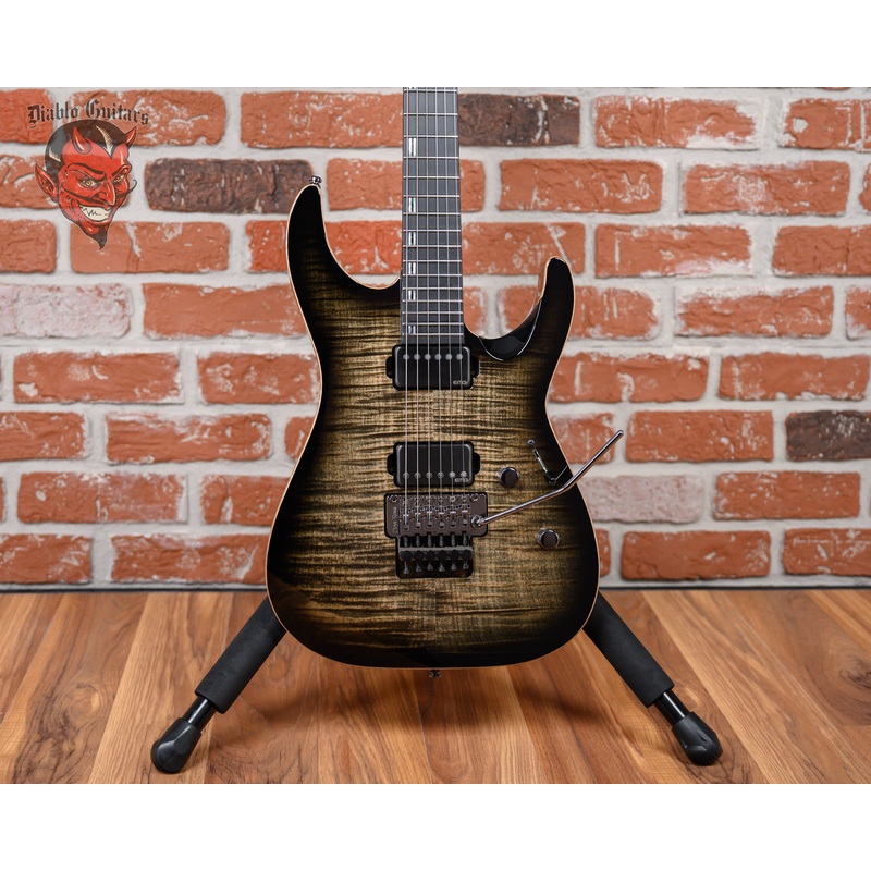 esp-original-series-m-ii-custom-flame-maple-top-charcoal-burst-charcoal-metallic-2024-w-ohsc ESP Original Series M-II Custom Flame Maple Top Charcoal Burst/ Charcoal Metallic 2024 w/OHSC