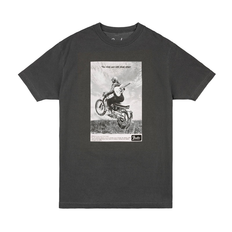 fender-vintage-ad-tee-motorcycle-rider Fender Vintage Ad Tee, Motorcycle Rider