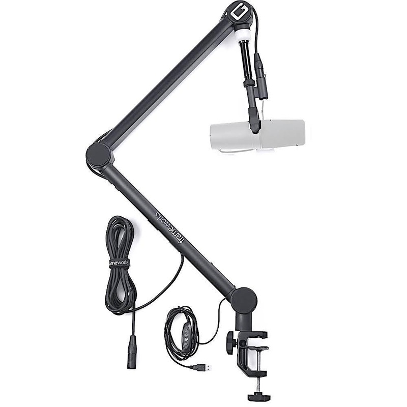 gator-frameworks-deluxe-desk-mounted-broadcast-microphone-boom-arm-stand Gator Frameworks Deluxe Desk-Mounted Broadcast Microphone Boom Arm Stand